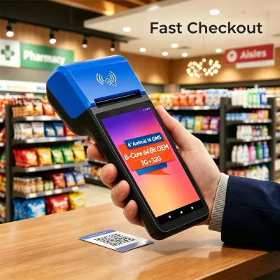 FYJ-F1-99 Mobile Pos Data System 3+32GB Barcode Scanner OEM Custom LOGO Android System Cash Register Contactless Payment POS