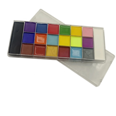 20 Colors Oil Based Supplies Neon Colors Palette Face Paint Body Painting