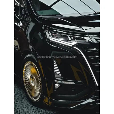 2025 New Arrival BYD DENZA-D9 Bodykit Upgrade Accessories Genesis D 9 Car Bumpers Grills Front Lip Bronze Metal Rims