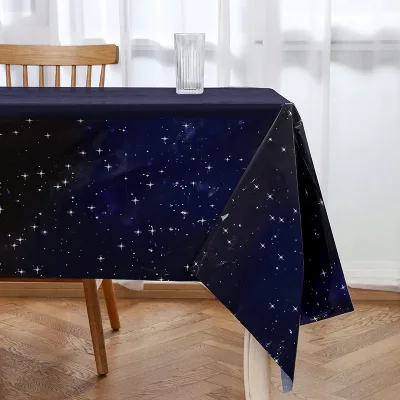 Source Manufacturer Household Oil-proof Star Design Disposable Tablecloth Waterproof Wash-free Coffee Table