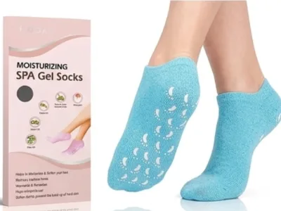 Gel Socks for Foot Hydration and Skin Softening with Gentle Daily Comfort Designed to Help Maintain Moisture