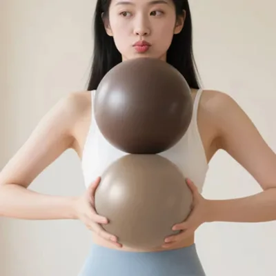 Hot Sale Customized 20cm Matte Thickened PVC Pilates Ball Anti-burst Lightweight Eco-Friendly for Pilates and Yoga