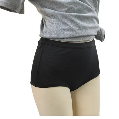 Silver Fiber Anti-EMF Radiation Briefs for Women Everyday Bikini Style Solid Knitted Underwear with Plain Dyed Technics