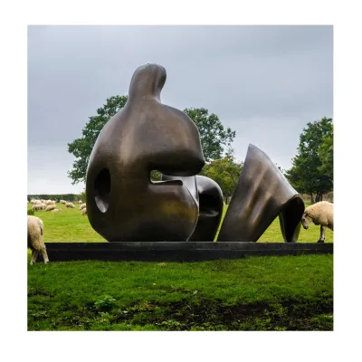 Hand Casting Craft Garden Decorate Artwork Bronze Man Abstract Statue for Sale