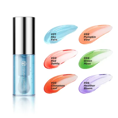 Candy-Colored Organic Pepper Mint Lip Oil Moisturizing Hydrating Lip Oil with Antilines Reducing Dry Cracked Lips