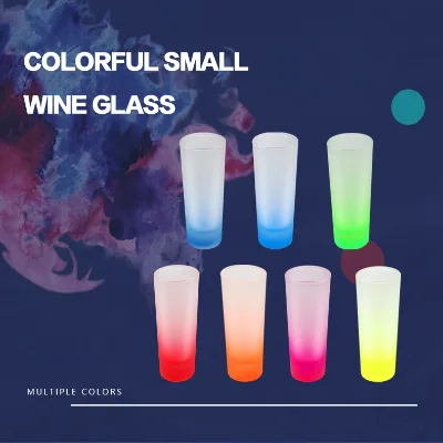 3oz Sublimation Gradient Rainbow Shot Glass Blank Tequila Shot Glass