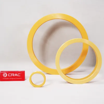 Factory Price Yellow Zirconium Oxide Zirconia Ceramic Ring Capstan Band for Wire Drawing Machinery Parts Welding Bending