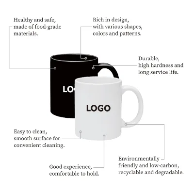 Wholesale Custom Logo Ceramic Mug Gift Set Luxury White Coffee Cup with Gift Box OEM ODM Corporate Giveaway
