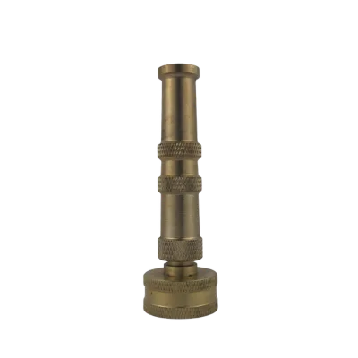 One-Hand Operation Solid Brass Twist Garden Fire Hose Nozzle High Pressure Water Sprayer with Included Garden Hose Washer