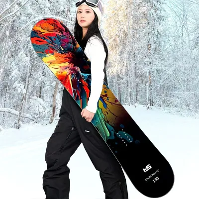 Wholesale Adult Snowboard All Mountain Camber Injection Plastic 145cm 150cm Factory Direct OEM Custom Logo Snowboarding Gear