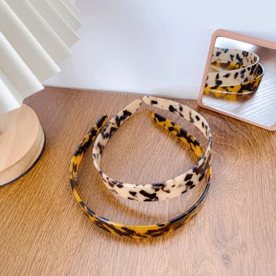 Wholesale European New Trendy High Quality Acetate Leopard Headbands