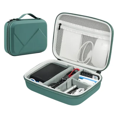 Waterproof EVA Travel Electronic Accessories Storage case Hard Shell Charger & Data Cable Carrying Case Portable Storage Box