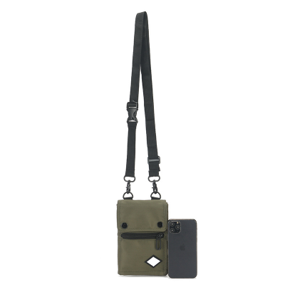 Satchel Men's Mobile Phone Bag Multifunctional Large-Capacity One-Shoulder Messenger Bag