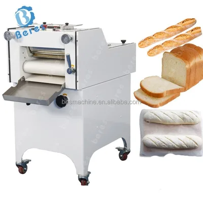 High Quality New Electric Dough Roller Moulder Baguette Bakery Toast Rolling Machine Tabletop Bread Moulder Flour Mill