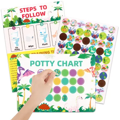 GF Custom Potty Training Reward Sticker Chart Kids Toilet Habit Development Positive Reinforcement Tool Potty Training Stickers