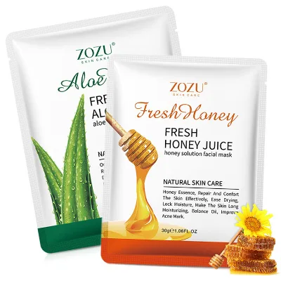 Private Label Fruit Plant Face Mask Facial Whitening Moisturizing Acne Anti-Aging Face Sheet Mask