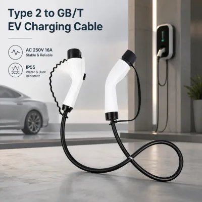 Type 2 to Type 2 EV Charging Cable 16A 32A, EV Charger Cord for Electric Car
