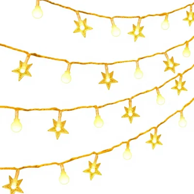 YN Starlight LED Christmas Tree Lights with Star Battery/USB Powered IP44 Waterproof Portable Indoor Multi-Holiday Decor