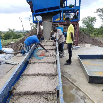 Full Set Gravity Separation Gold Mining Machinery Sand Gold Ore Dressing Line for Africa South America Market