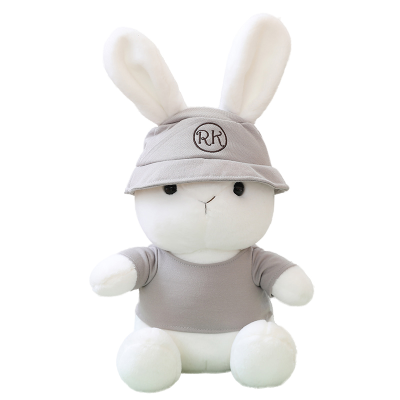 Hot Selling White New Years 2023 Bunnys Stuffed Rabbit Toys 2023 Custom Stuffed Rabbit