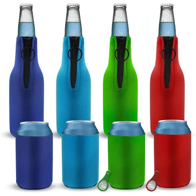 Custom Logo 330ml Neoprene Insulated Party Beer Cooler Waterproof Stubby Holder Drink Bottle Wine Chillers Reusable Keep