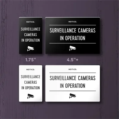Custom Acrylic Please Leave Packages DOG in YARD Please Keep Gate Closed Sign CAMERAS in OPERATION Sign
