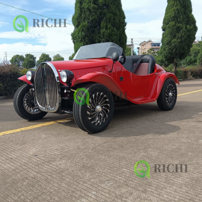 Hot Selling Vintage Electric Car 2 Seats 4 Wheeled Electric Drivable Classic Car Sports Golf Cart Classic Car Antique Cart