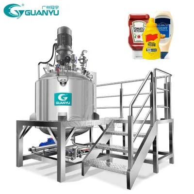 Top Selling Stainless Steel 316L CE Approved Fixed Type Full sealed 300L 500L 1000L Vacuum Liquid Soap Homogenizer Emulsifier
