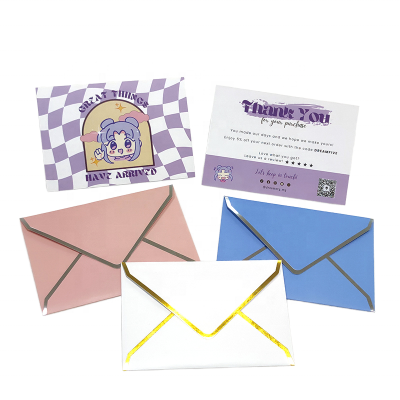 Custom Printed Modern Novelty Romantic Bundle Brochure Post Card