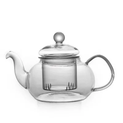 Wholesale Top Quality Green Tea Clear Glass Tea Pot