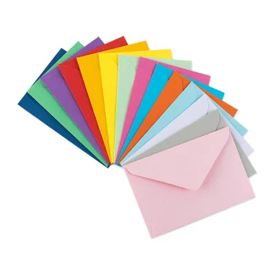 Colored Envelopes V Flap Invitation Envelopes Greeting Card Envelopes Gummed Seal