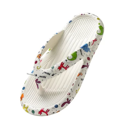 Women's Summer Eva Flip-Flops Breathable Non-Slip Beach Shoes Antibacterial Deodorizing Filter Seaside Outings Bathrooms