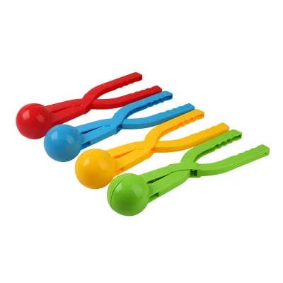 Plastic Snowball Maker Clip Lightweight Winter Outdoor Snow Toy Snow Ball Mold for Kids Snow Fighting Game