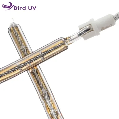 Bird UV Industrial Heating Accessories Half Gold-plated Coating Quartz Glass Tube Halogen Infrared Radiator Blue Light