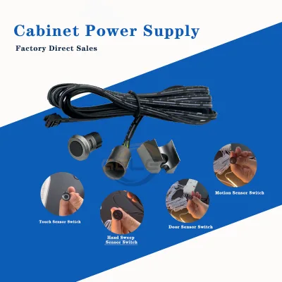 Cabinet LED Sensor Switch Motion Hand Sweep Touch Door 4 Types DuPont Interface 2m for Wardrobe Cabinet Light OEM Custom Factory