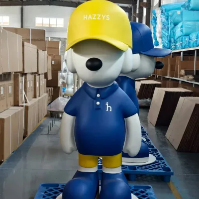 Business Decoration Fiberglass Mascots Custom Branding Sculptures for Shops & Exhibitions