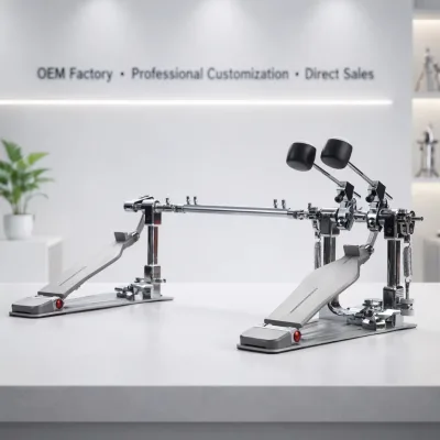 Wholesale Double Pedal Jazz Drum Hammer Pedal | Double Chain Direct Drive Conversion Detachable Drum Set Accessory