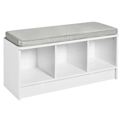 Wooden Mutil-Purpose Cushion Three Development Compartment Design Shoe Storage Bench