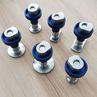 Pdrking 6Pcs Heavy-Duty Stainless Steel Glue Tabs Set Paintless Dent Repair Tabs Transparent Box Auto Body Hail Damage Tools