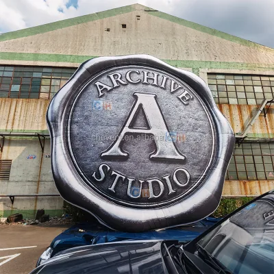 Custom Inflatable Badge Medal Logo 3D Advertising Inflatable Sign for Event Promotion Outdoor Decoration