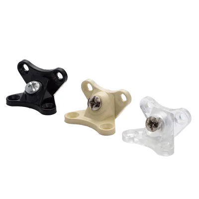 Modern Plastic Shelf Support Bracket Panel Fittings Joint Connector Corner Brace with Screw for Furniture Home Office Connectors