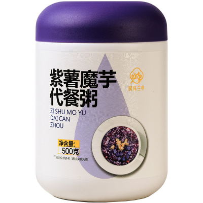 Purple Potato Konjac Meal Replacement Porridge Nutritious Ready-to-eat Staple Breakfast Oatmeal