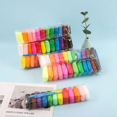 12/24/36 Color Light Soft Clay DIY Toys Children Educational Air Dry Polymer Plasticine Safe Colorful Light Clay Toy Gift