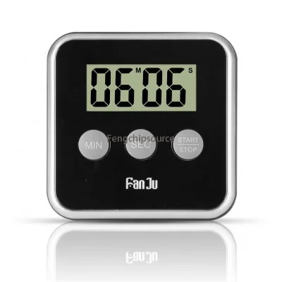 Kitchen Baking Timer Alarm Ultra-Thin Stopwatch Electronic Timer Magnet Back Suction Digital Countdown