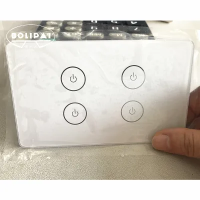 Round Button Touch Panel Electronic Switch Panel Glass