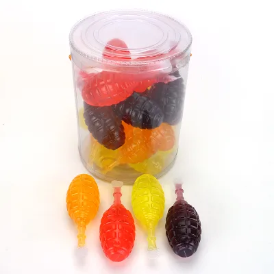 Cartoon Grenade Shaped Fruit Flavored Sucking Jelly Candy