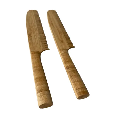 Natural 32cm Bamboo Bread Knife