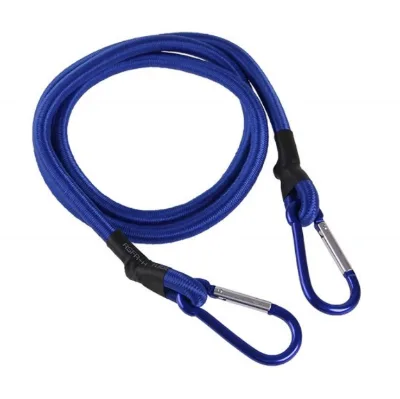 Strong Stretch Elastic Bungee Cord Braided Round Rubber Elastic Rope with Aluminium Clip Hook