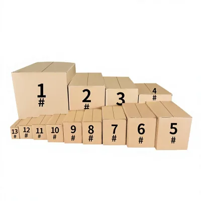 Wholesale Ultra-Hard Square-Shaped Cardboard Boxes for Express Delivery Postal Courier Packaging Sizes 7/8/12 Half-Height