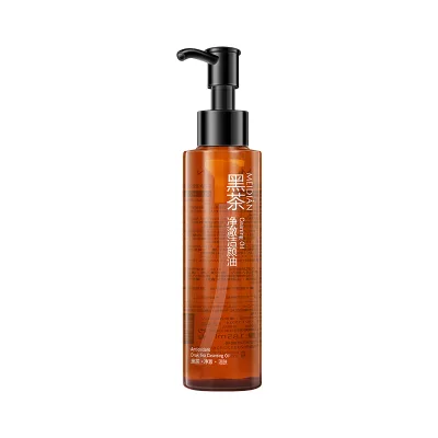 Make-Up Cosmetics Cleansing Oil 185ml Facial Cleanser Dark Tea Makeup Remover Face Wash Private Label Beauty Products for Women